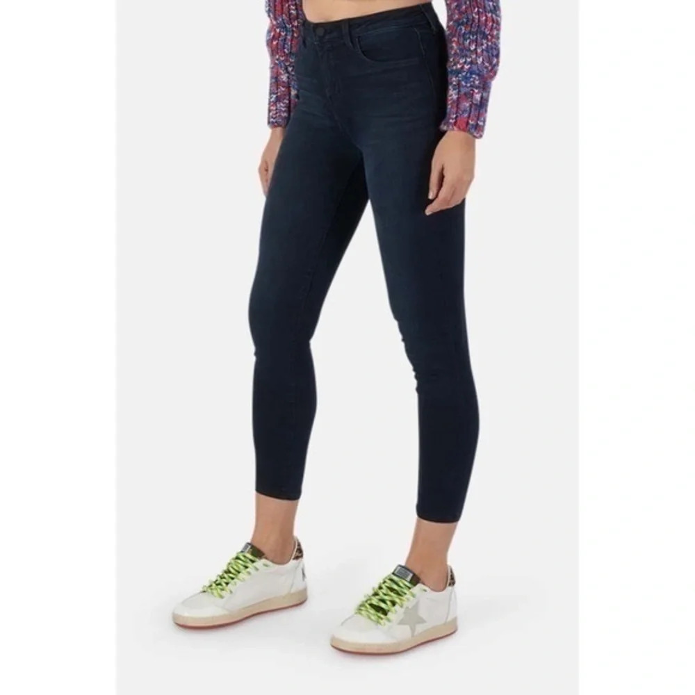 L’Agence • Margot High Rise Skinny Everett Dark Blue Wash